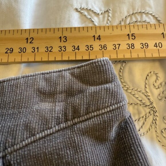 Vintage Gray Corduroy Long Maxi Skirt Womens Size 8 Boho Y2K Prairie Hippie - Picture 5 of 10